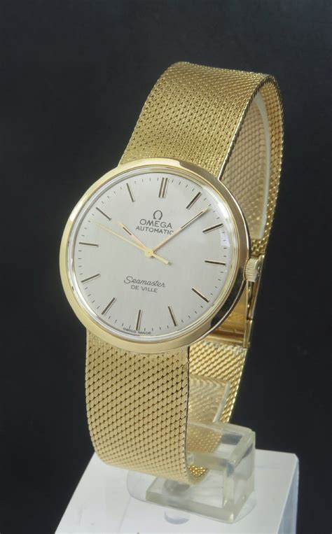 omega 18ct gold watch|omega 18k gold watch vintage.